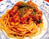 さんま缶でトマトバジルパスタ作り方8写真