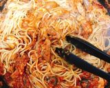 さんま缶でトマトバジルパスタ作り方7写真