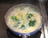鶏と卵の雑炊作り方4写真