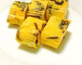 お弁当に。塩こんぶ入り卵焼き。作り方5写真