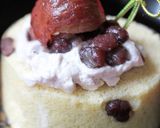 渋皮煮on栗ぜんざいのロールケーキ作り方53写真