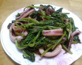 いかとほうれん草の中華炒め作り方5写真