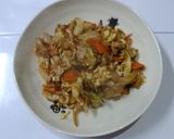 カット野菜で卵とじ肉野菜炒め作り方7写真