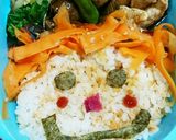 人参のナムルでプチデコ弁当♪作り方2写真