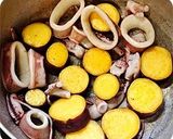 ほっこり美味しい♪さつま芋とイカの炒め煮作り方4写真