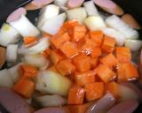 押し麦入り♡たっぷり野菜のコンソメスープ作り方3写真