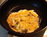 干しエビとシメジのオムレツ風卵焼き作り方2写真