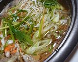 サラダ感覚♪千切り野菜のしゃぶしゃぶ鍋作り方3写真