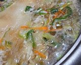 サラダ感覚♪千切り野菜のしゃぶしゃぶ鍋作り方6写真