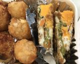 お弁当のおかずに目玉焼きのソース焼き作り方2写真