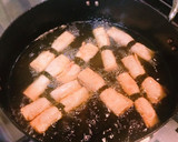 簡単おつまみ！明太子くるくる揚げ作り方6写真