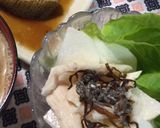 スモークサーモンと長芋と塩昆布のサラダ作り方4写真