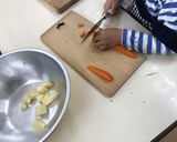 【年中児】ルーから作る辛くないカレー作り方5写真