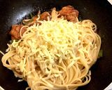 野菜入り鶏チーズパスタ作り方6写真