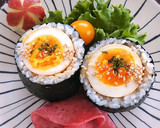 お弁当 朝ごはんに 簡単 味玉海苔巻き作り方16写真