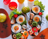 お弁当 朝ごはんに 簡単 味玉海苔巻き作り方17写真