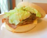 ポーク照り焼き月見バーガー作り方5写真