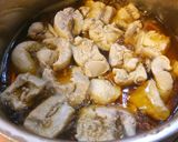 秋鮭白子の甘辛煮。作り方5写真