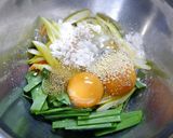 簡単薬膳!ひじきのニラチヂミ風作り方2写真