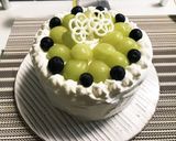 ラムレーズンとシャインマスカットのケーキ作り方16写真