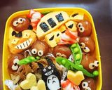 ミニオンズとトトロの運動会お弁当作り方3写真