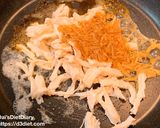 なめ茸とサラチキのバター醤油パスタ作り方2写真