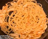 なめ茸とサラチキのバター醤油パスタ作り方3写真