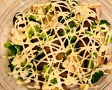 シイタケとブロッコリーのマヨパン粉焼き作り方4写真