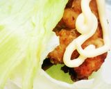 唐揚げのレタス巻き作り方6写真