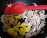 坊ちゃんかぼちゃのチキンマロングラタン作り方5写真