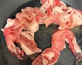 小松菜と豚こま肉の和風炒め作り方2写真