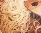 秋鮭のトマトソースパスタ作り方5写真