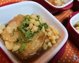 【揚げ出し豆腐のカリカリ揚げ玉のせ】作り方11写真