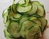 きゅうり、ワカメ、卵、じゃこの酢の物！作り方1写真
