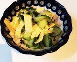 きゅうり、ワカメ、卵、じゃこの酢の物！作り方4写真