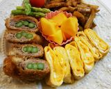 お弁当(10/5)アスパラ巻とんかつ作り方4写真