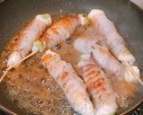はんぺんと枝豆とクリームチーズの肉巻き作り方5写真