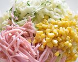 パルメザンチーズ入りコールスローサラダ作り方1写真