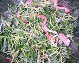 片栗粉で＊豆苗とカニカマのカリカリ焼き＊作り方3写真