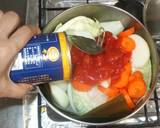 豚ロースの塩トマト煮込み♪簡単キャベツ作り方13写真