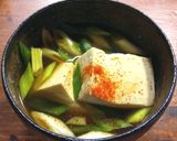 九条ネギの煮奴(豆腐の煮物)作り方3写真