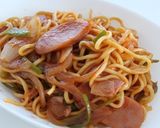 《再現飯》ナポリタン焼きそば作り方5写真