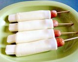 れぽ8♡チーズドッグチーズハットグ♡簡単作り方1写真