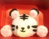 キャラ弁 動物園 ホワイトタイガー☆作り方4写真