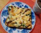 意外と美味しい☆サバ味噌煮缶トースト♪作り方3写真