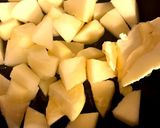 スイートポテトとリンゴのプリンケーキ作り方5写真