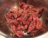 牛肉と二種のピーマン細切りスタミナ炒め作り方1写真