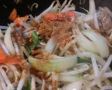 牛カルビもやし炒めを辛ラーメンスープで！作り方6写真
