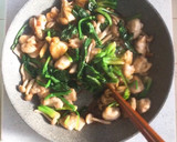 鶏肉とほうれん草のオイスターソース炒め作り方13写真