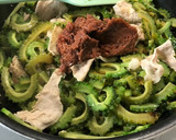 ゴーヤと豚肉の梅肉とろみ炒め作り方8写真